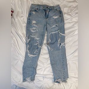 American Eagle high rise straight leg jeans